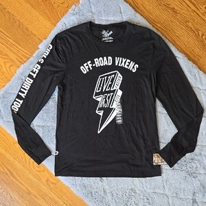 Off Road Vixens Graphic Long Sleeve Shirt, Womens Small, NWT